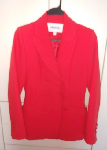 IPEKYOL Kırmızı Kadın Düğmeli Blazer Ceket - Görsel 2