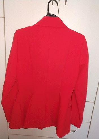 IPEKYOL Kırmızı Kadın Düğmeli Blazer Ceket - Görsel 4