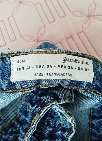 36 Beden Stradivarius kadın kot pantalon 