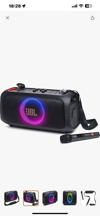 Jbl Partybox Otg Essential, Bt Hoparlör Mikrofonlu Siyah