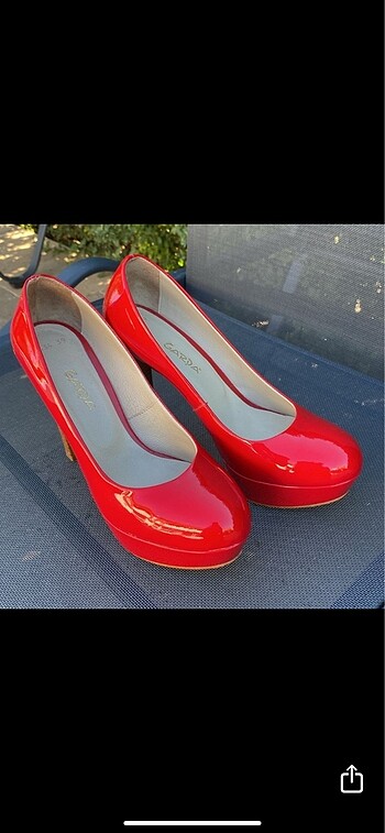 Deichmann  Kırmızı platform ayakkabı - Görsel 5