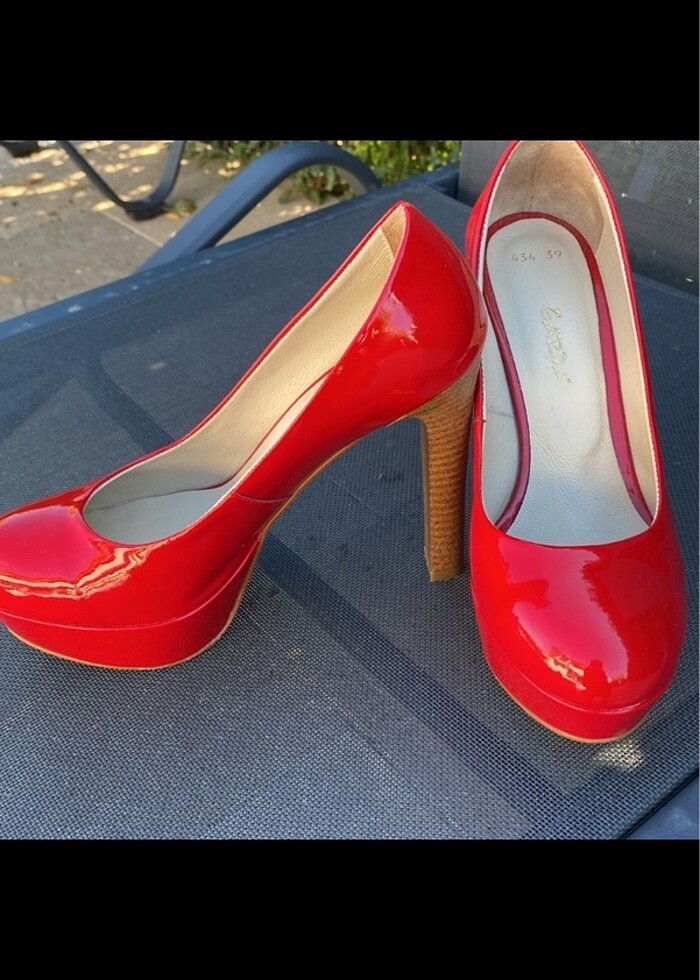 Deichmann  Kırmızı platform ayakkabı - Görsel 3
