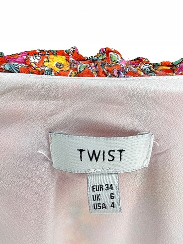 34 Beden çeşitli Renk Twist Kısa Elbise %70 İndirimli.