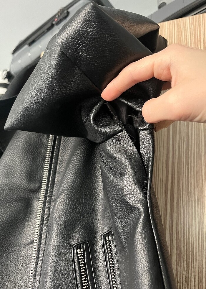 Deri ceket defacto - Görsel 4