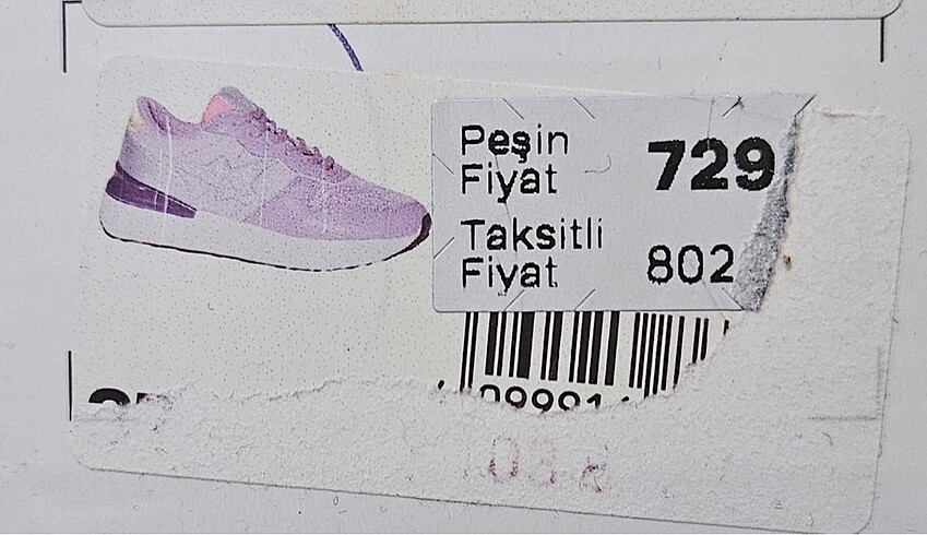 37 Beden mor Renk Catwalk spor ayakkabı