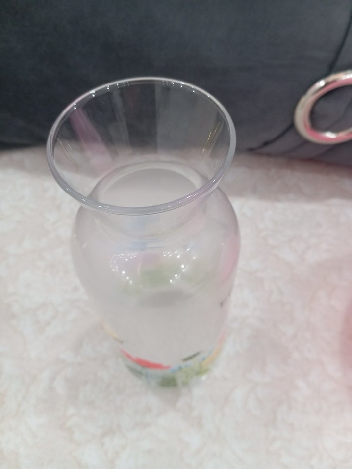 Çiçek Desenli Çok Renkli Cam sulahi - Görsel 2