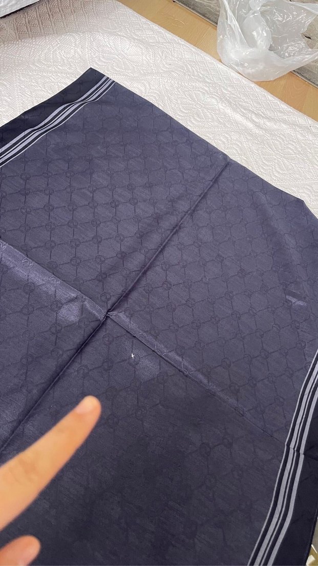 Hint ipek monogram şal - Görsel 5