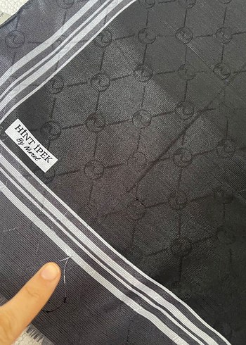 Hint ipek monogram şal - Görsel 5