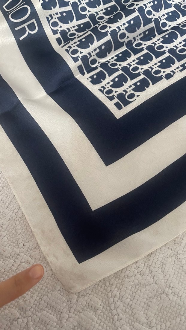 Dior vual ipek eşarp - Görsel 5