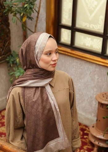 Hint ipek monogram şal - Görsel 3