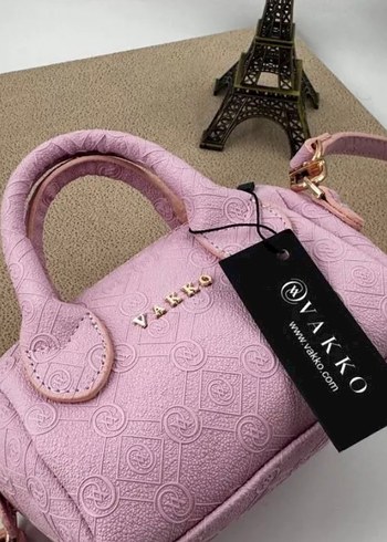 Vakko Pembe Süet Kadın Çanta