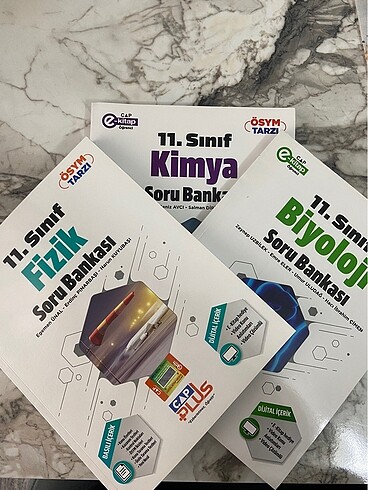 11.Sınıf Fizik,Kimya,Biyoloji Soru Bankası