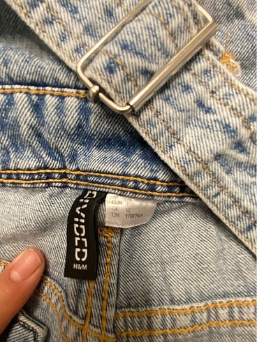 1 kere giyilmiş h&m marka salopet - Görsel 3