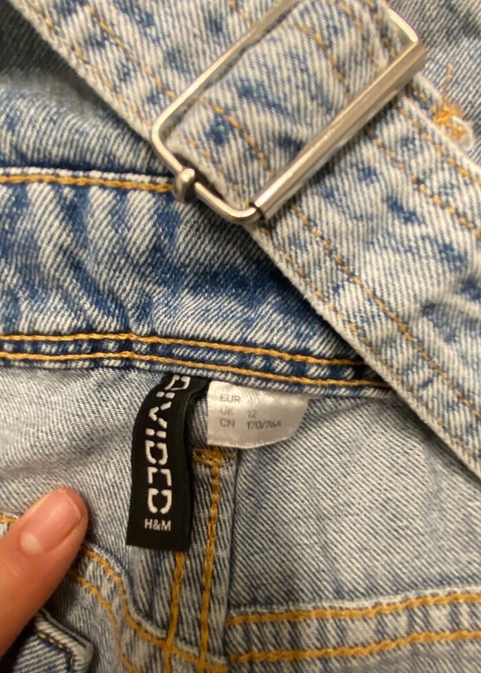 1 kere giyilmiş h&m marka salopet - Görsel 3