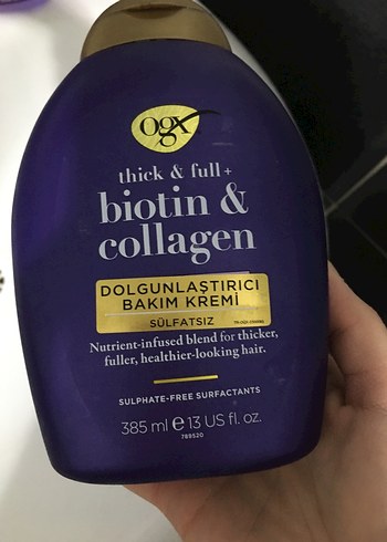 OGX Biotin & Collagen Dolgunlaştırıcı Bakım Kremi