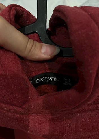 s Beden Beyyoğlu bordo pembe Kadın Sweatshirt