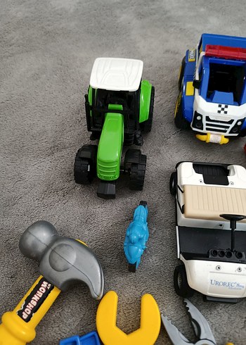 Renkli Oyuncak Araç ve Tamir Seti - Görsel 5