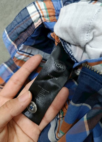 5 Yaş Beden Erkek Çok Renkli Bol Kesim Kemerli Şort