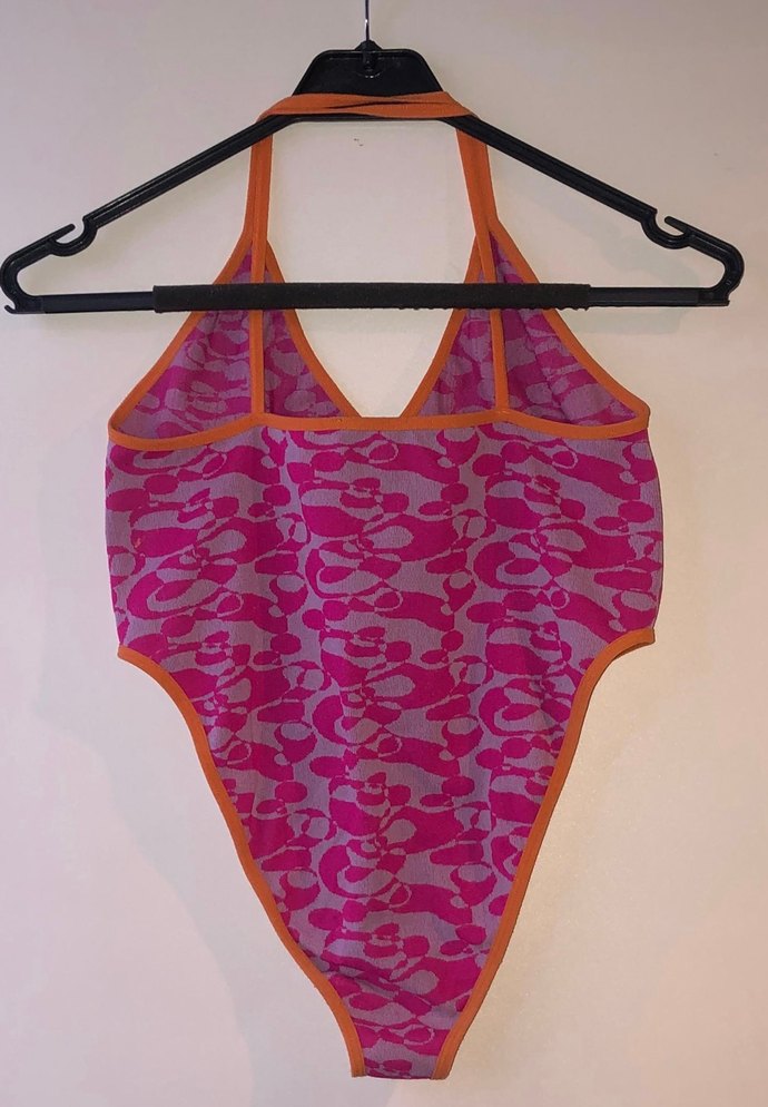 Zara Pembe Bağlama Desenli Strappy Mayo - Görsel 2