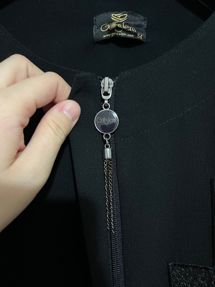 Siyah Uzun Kollu Kemerli Günlük Elbise - Görsel 3