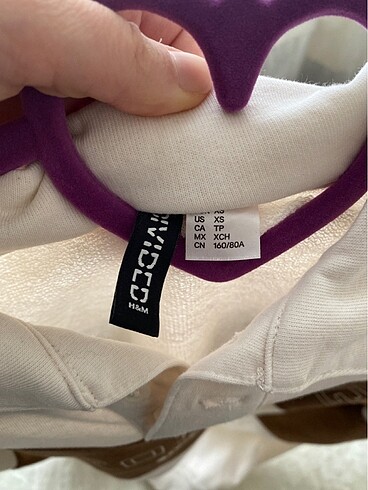 xs Beden çeşitli Renk Crop sweatshirt