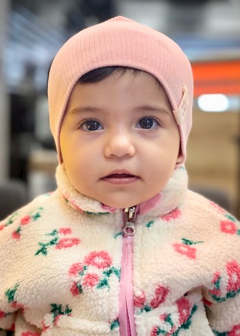 Peluş Kapüşonlu Bebek Kız Montu-Şapka-Pantolon - Görsel 5