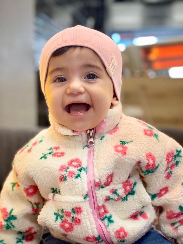 Peluş Kapüşonlu Bebek Kız Montu-Şapka-Pantolon - Görsel 3