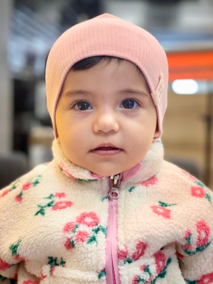 Peluş Kapüşonlu Bebek Kız Montu-Şapka-Pantolon - Görsel 5