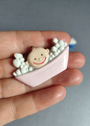 Renkli Bebek Figürlü Küvet Süsü biblo - Görsel 2