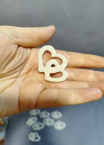 Beyaz Kalp obje - Görsel 3