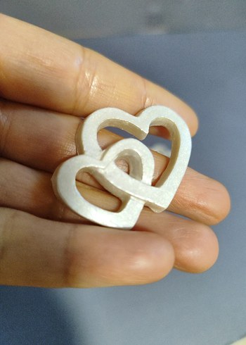 Beyaz Kalp obje - Görsel 2