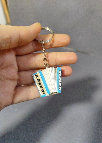 Vintage Tipografi ve Akordeon Anahtarlık Seti - Görsel 4