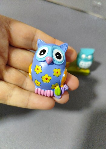 Renkli Baykuş Figürleri Seti - Görsel 2