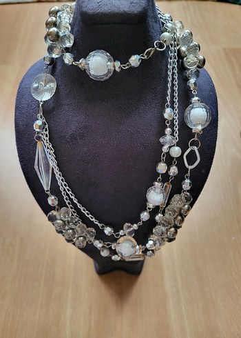 Vintage Boncuklu Bohem Kadın Kolye - Görsel 3