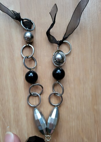 vintage kurdelali kolye - Görsel 4