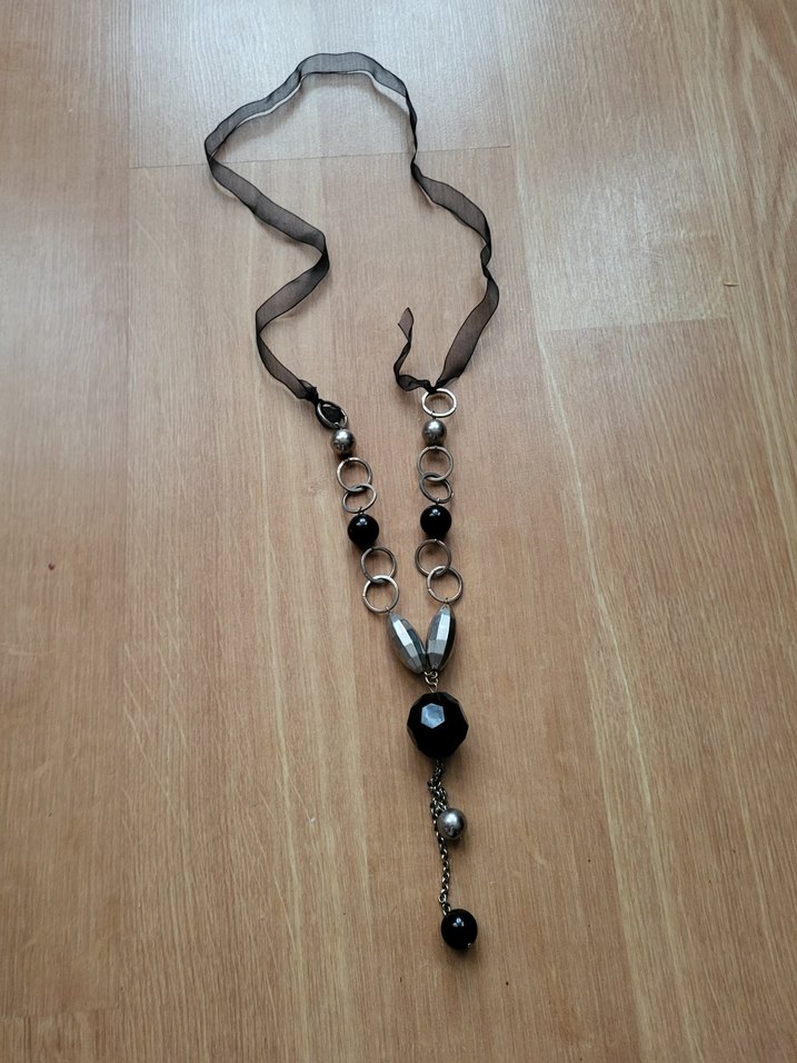 vintage kurdelali kolye - Görsel 2