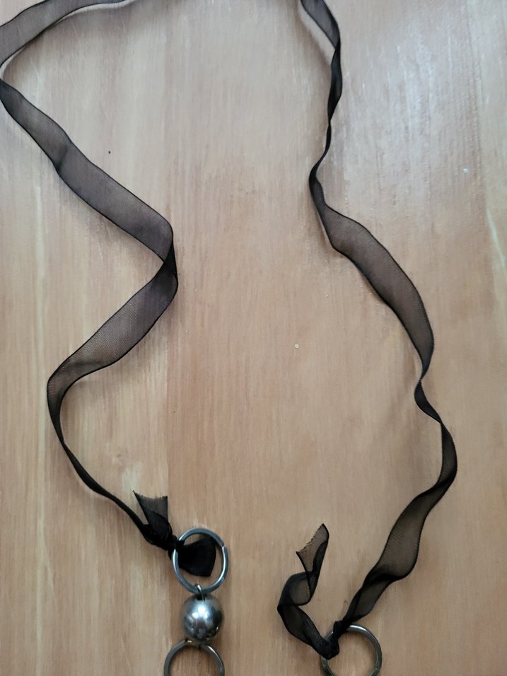 vintage kurdelali kolye - Görsel 3