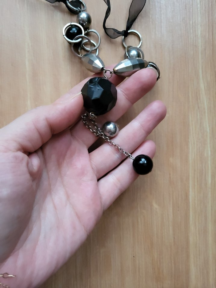 vintage kurdelali kolye - Görsel 5