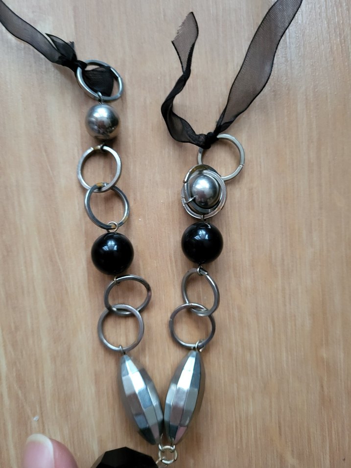 vintage kurdelali kolye - Görsel 4