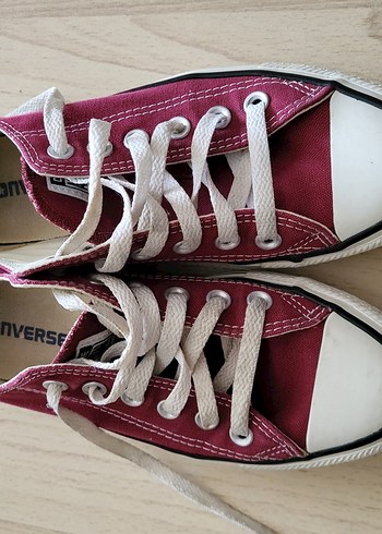 37,5 Beden pembe Renk orjinal bordo converse