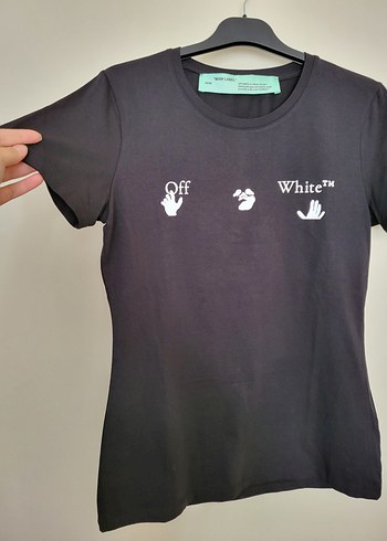 m Beden beyaz Renk Siyah off white tshirt