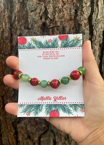 Yılbaşı Hediye Doğal Taş Akik Bileklik - Görsel 2
