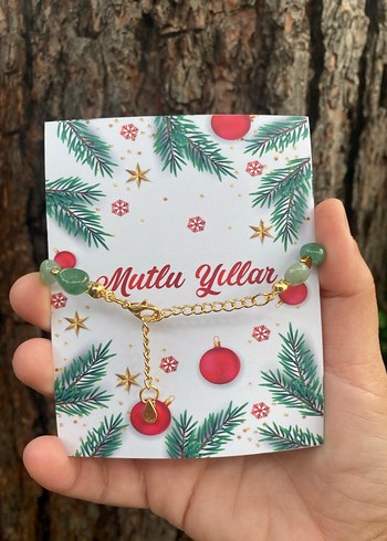 Aventurin Doğal Taş Bileklik Yılbaşı Hediye Şans Taşı - Görsel 3