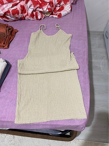 Bej/camel midi elbise