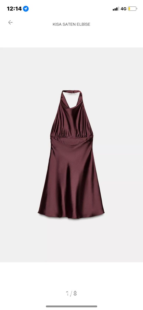 Bordo Midi Straplez Kadın Kokteyl Elbisesi - Görsel 3