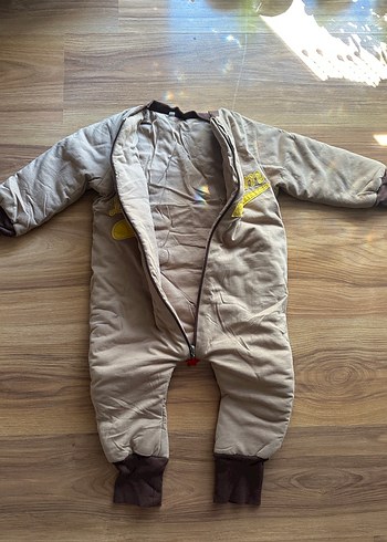 Bej Fermuarlı Bebek uyku Tulumu - Görsel 4