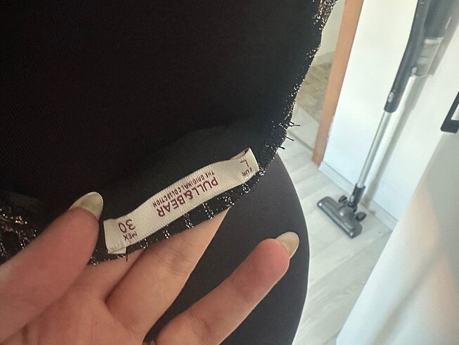 l Beden altın Renk Simli bluz