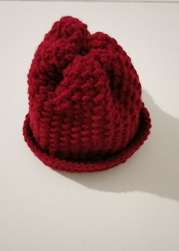 Bordo Örgü Kadın, Erkek Bere - Görsel 3