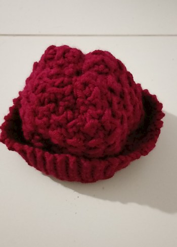 Bordo Örgü Kadın, Erkek Bere - Görsel 8