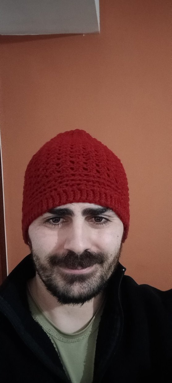 Bordo Örgü Kadın, Erkek Bere - Görsel 4